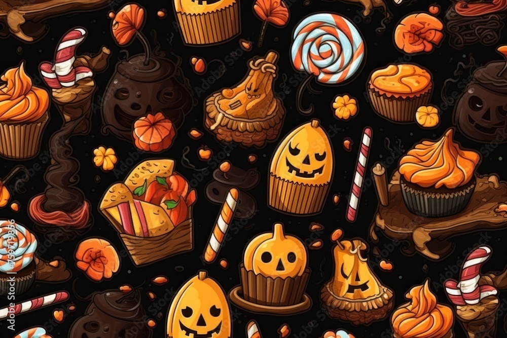 Halloween Sweets Pattern