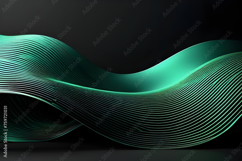 3d modern wave curve abstract background luxury paper cut. Perfect for design template. Generative AI. V11