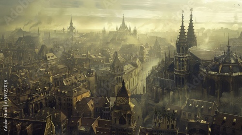 a city in the Gothic style