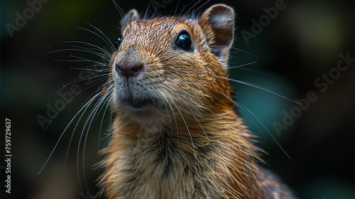 wildlife photography, authentic photo of a agouti in natural habitat, taken with telephoto lenses, for relaxing animal wallpaper and more