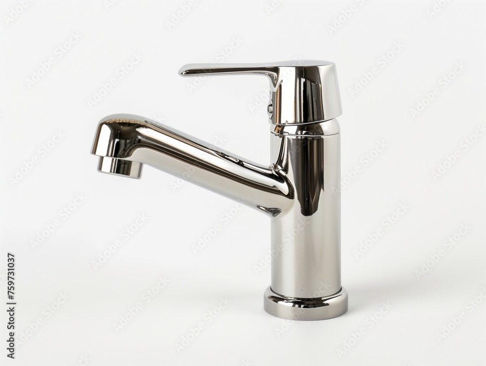 black retro leaking water tap on white background black retro leaking water tap on white background