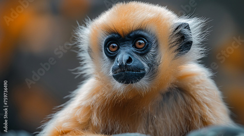 wildlife photography, authentic photo of a gibbon in natural habitat, taken with telephoto lenses, for relaxing animal wallpaper and more © elementalicious
