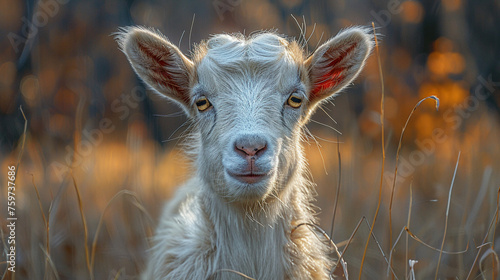 wildlife photography, authentic photo of a goat in natural habitat, taken with telephoto lenses, for relaxing animal wallpaper and more © elementalicious