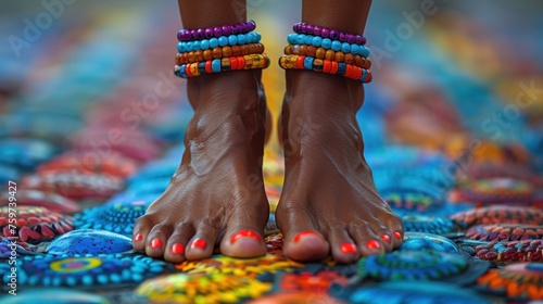 woman's perfect feet 