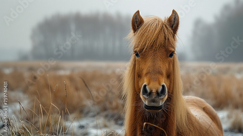 wildlife photography, authentic photo of a horse in natural habitat, taken with telephoto lenses, for relaxing animal wallpaper and more © elementalicious