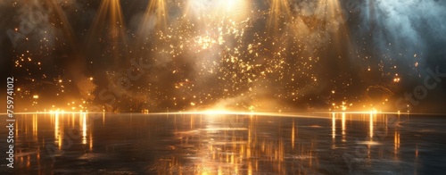 stage with stagelights