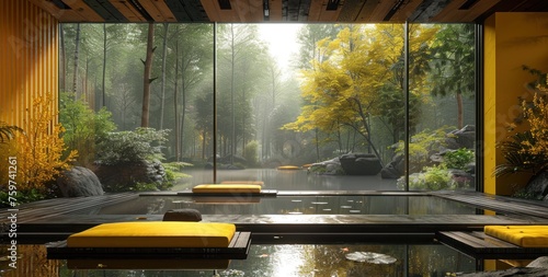 Modern indoor design studio in the woods gives your home a fresh, natural look