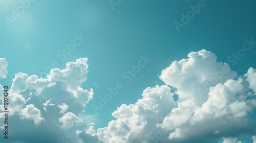 A minimalist scene featuring a balloon theme, with a clean frame and floating...