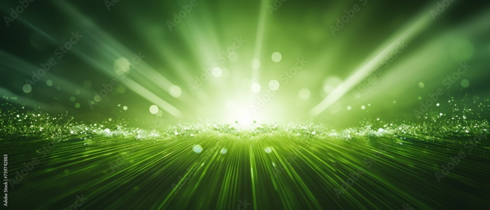 Naklejka premium green grass background with light shining through it