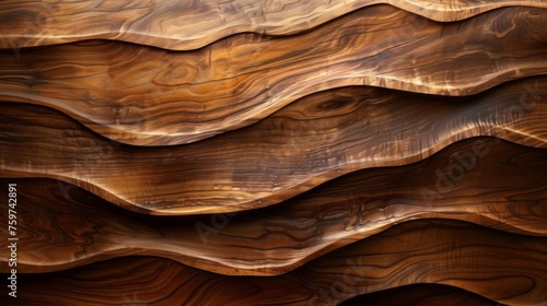 This image showcases a close-up of layered wooden textures with a warm and natural color palette, emphasizing the beauty of wood grain