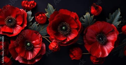 remembrance day red poppy