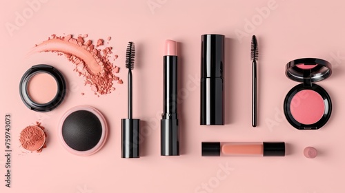 A minimalist scene featuring a balloon theme, with a clean frame and floating...