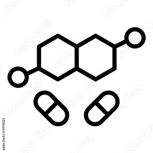 Vector Design Hormone Therapy Icon Style