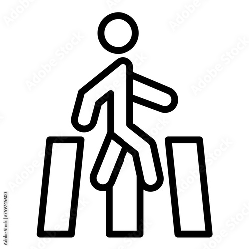 Vector Design Crosswalk Icon Style