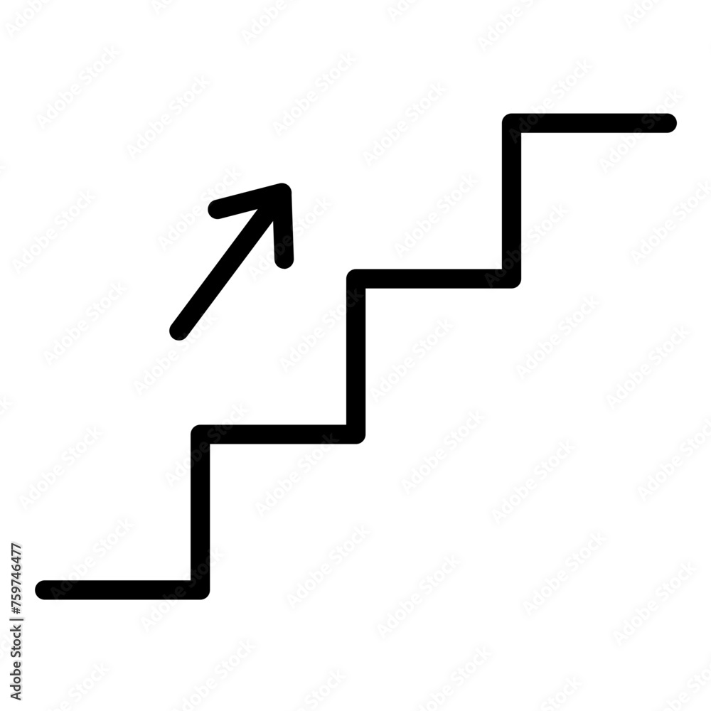 Vector Design Stairs Icon Style Vector Design Stairs Icon Style