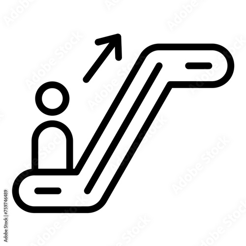 Vector Design Escalator Icon Style