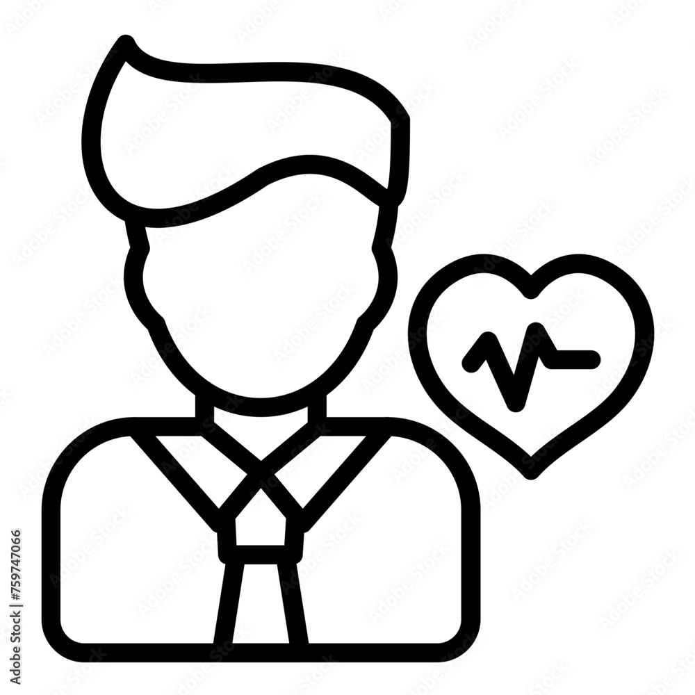 Vector Design Wellness Advisor Icon Style Vector Design Wellness Advisor Icon Style