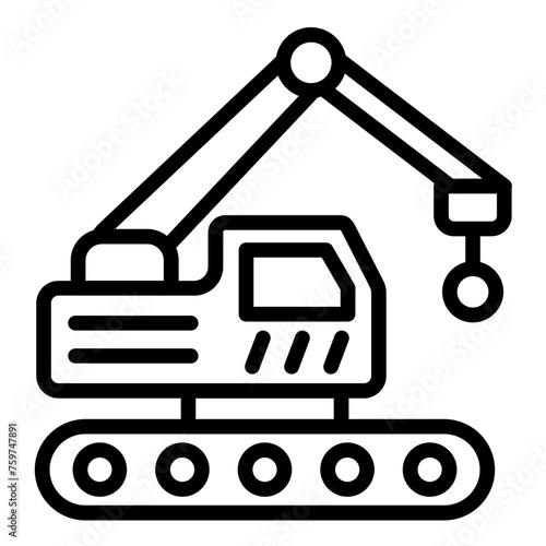 Vector Design Demolition Icon Style