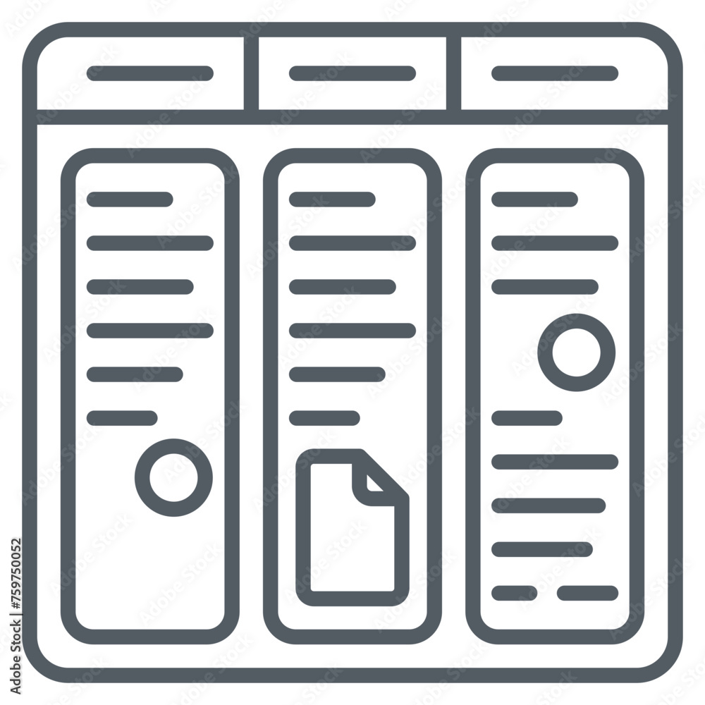 Kanban Board Icon Element For Design Kanban Board Icon Element For Design