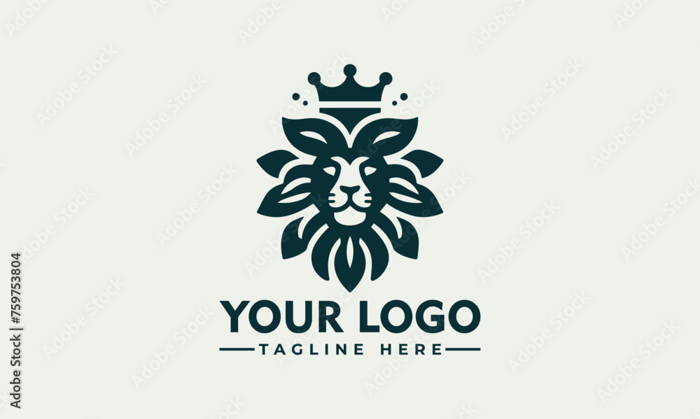© syahed - Lion logo Vector design Lion Crown Flower logo Lion for Business Identity © syahed - Lion logo Vector design Lion Crown Flower logo Lion for Business Identity