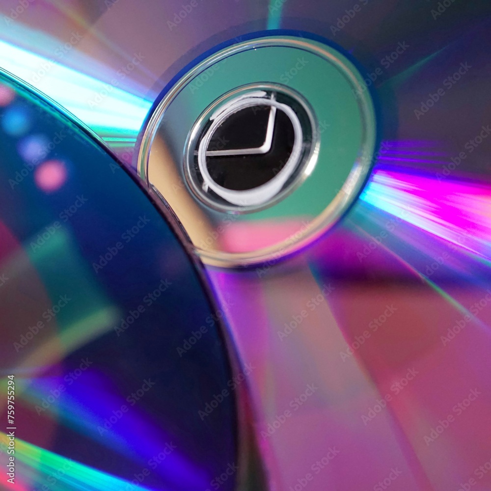light and colors reflected on a compact disc light and colors reflected on a compact disc