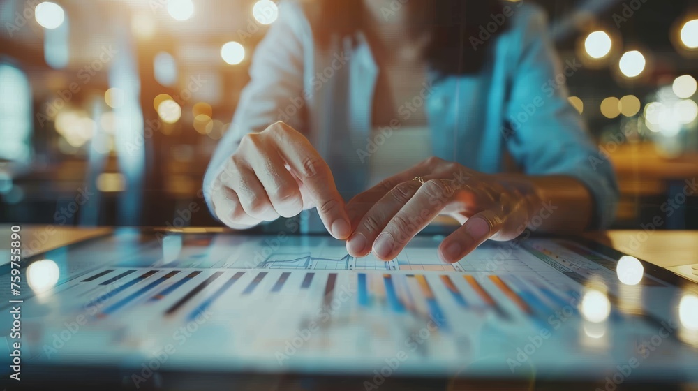 Strategic Business Analysis Expert Hands Editing Performance Metrics on Tablet Screen Strategic Business Analysis Expert Hands Editing Performance Metrics on Tablet Screen