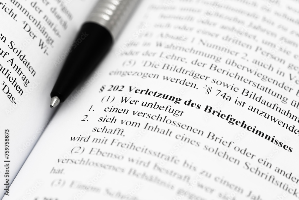 Verletzung des Briefgeheimnisses Starfgesetzbuch Verletzung des Briefgeheimnisses Starfgesetzbuch