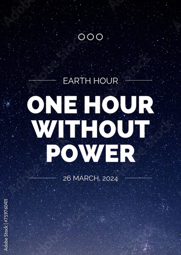 Earth Hour Poster, Flyer, Template, Wallpaper, Illustration, Banner, Background