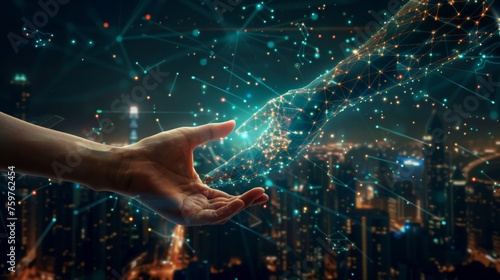 Connected Hands Embracing the Future of Smart Cities