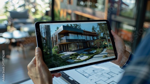 Immersive 3D Architectural Visualization Tablet Technology Bringing Designs to Life in Real Estate