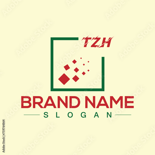 Creative TZH letter logo design for your business brands photo