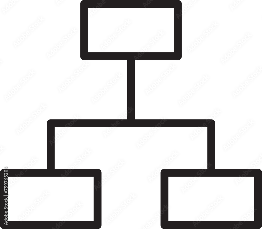 Organization Chart Icon Organization Chart Icon