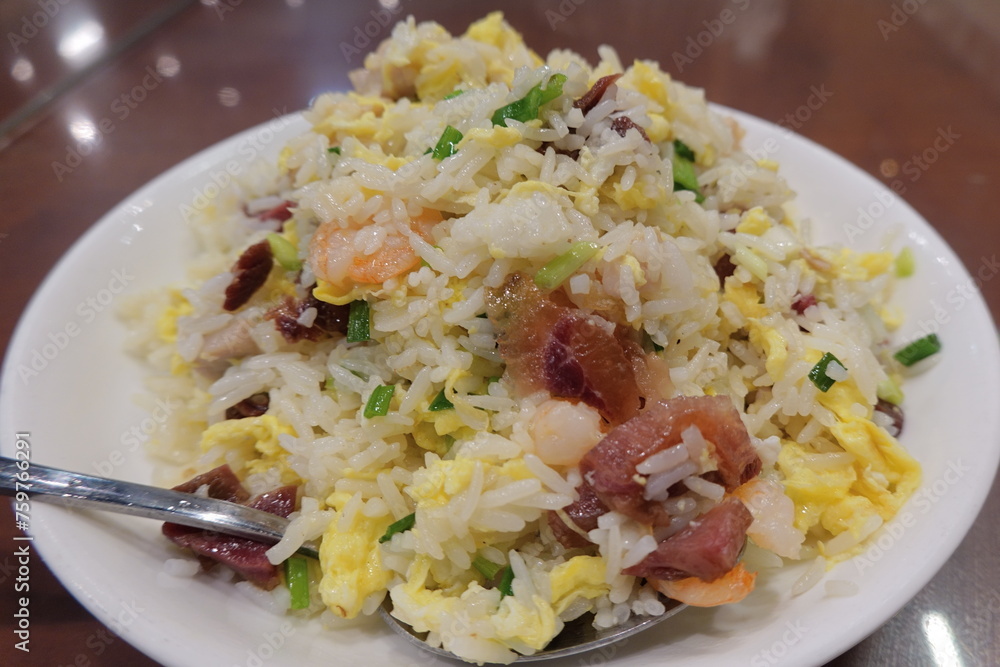 Teochew fried rice with vegetables Teochew fried rice with vegetables