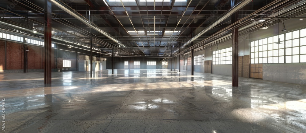 Large vacant space perspective.