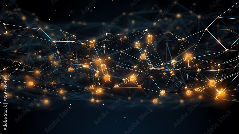 Fototapeta premium High tech theme, abstract background with textured lines and shapes