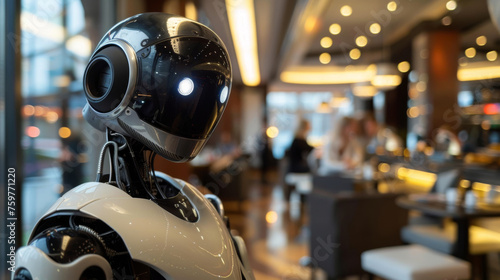 Robotics and Cybersecurity in safeguarding futuristic technology, futuristic world