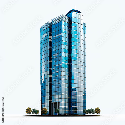 A skyscraper isolated on a transparent background, city, building, skyscraper, architecture