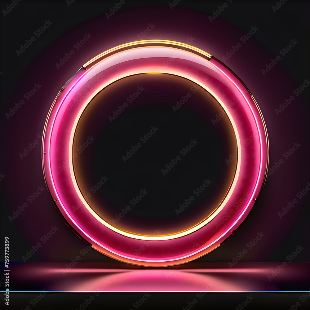 Pink Luminescence: Exploring the Artistry of Pink Neon Circles(Generative AI) Pink Luminescence: Exploring the Artistry of Pink Neon Circles(Generative AI)