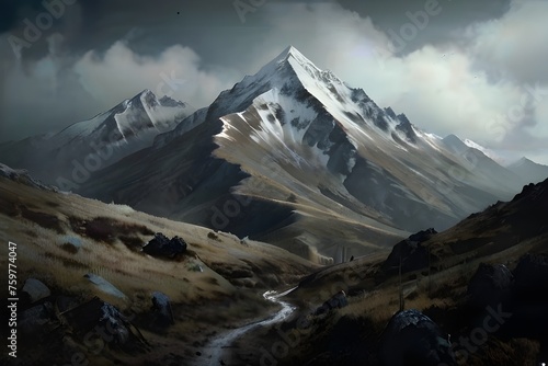 landscape with snow