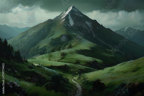 landscape with clouds