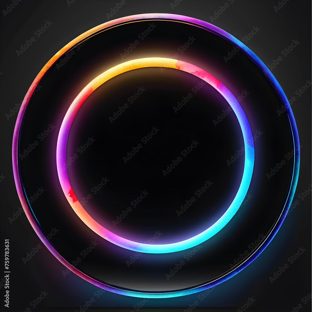 Rainbow Radiance: Exploring the Artistry of Rainbow Neon Circles(Generative AI) Rainbow Radiance: Exploring the Artistry of Rainbow Neon Circles(Generative AI)