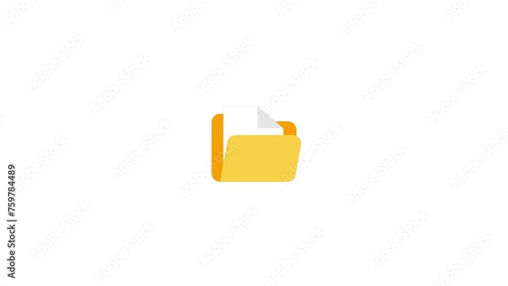 Animation of folder opening and closing. computer file folder with documents. futuristic holographic interface of a file manager Animation of folder opening and closing. computer file folder with documents. futuristic holographic interface of a file manager