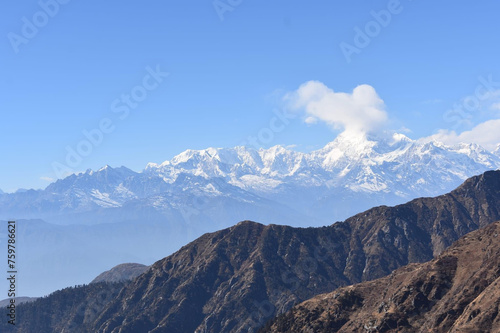Amazing View of the Mount Kangchenjunga from Sikkim, India
