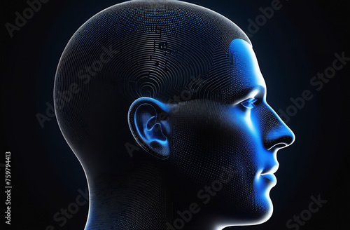 A graphic illustration of a human head silhouette in profile view with a bold question mark centered inside, symbolizing curiosity, confusion, or the search for answers