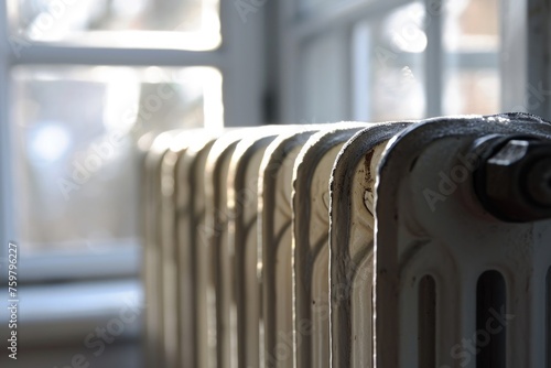 Efficient Central Heating Radiator: Retro Metal Style for Cozy Home