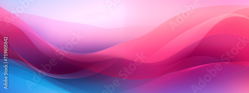 Vibrant Pink Abstract Waves with Fluid Gradient