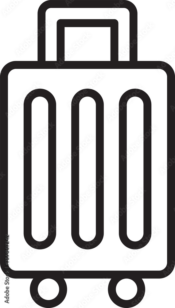 Luggage Line Icon Luggage Line Icon