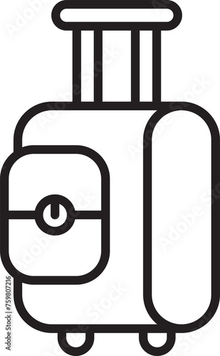 Luggage Line Icon