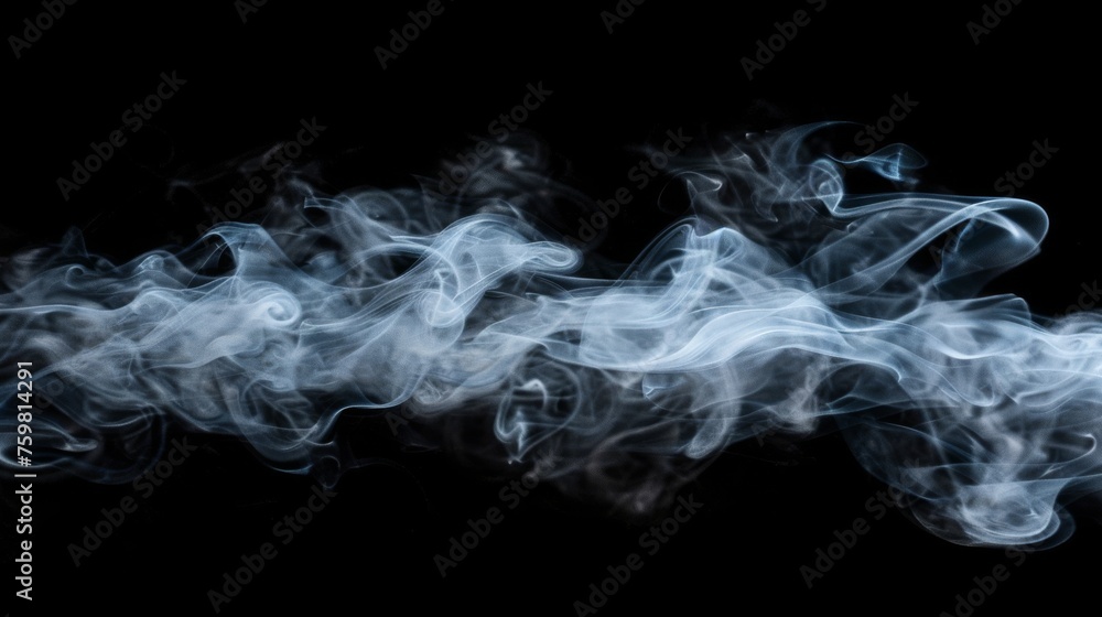 Fototapeta premium smoke on a black background