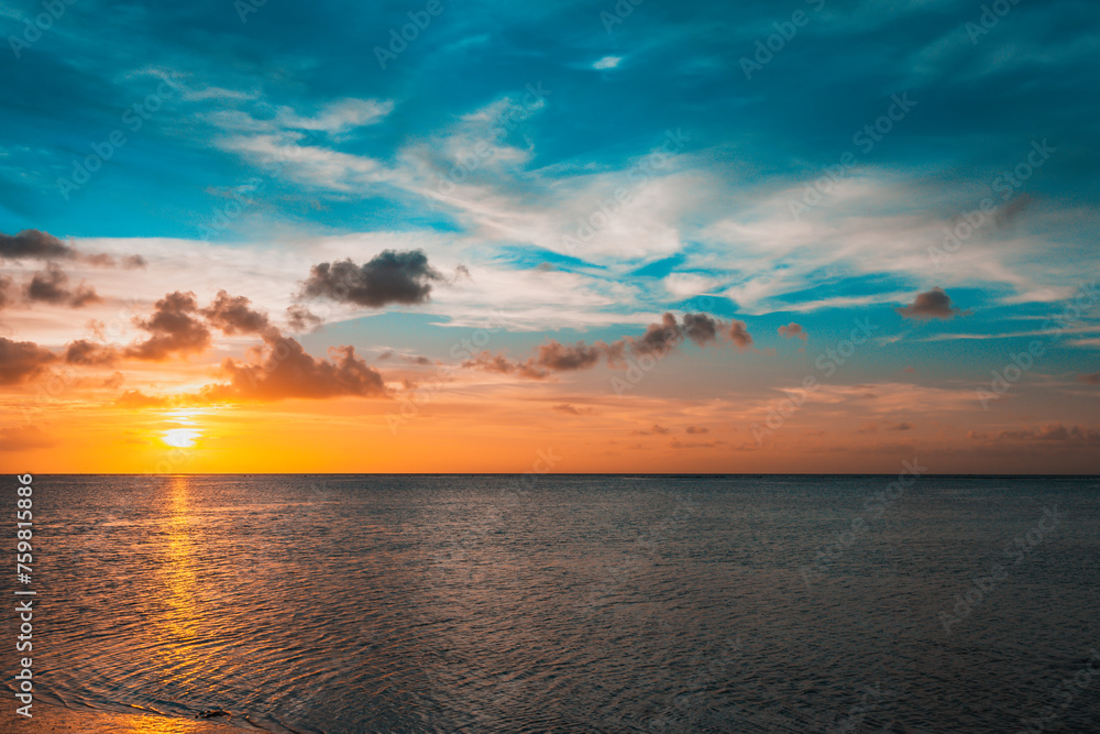 Fototapeta premium Guam Sunset during golden hour